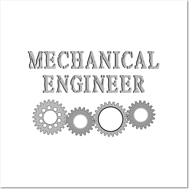 Mechanical Engineer Gears Wall Art by Barthol Graphics